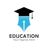 onderwijs geek logo vector