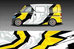 premium vector racewagen inwikkeling sticker achtergrondontwerp