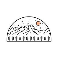 eenvoudig ontwerp van de grootsheid van grand tetons vector