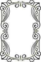 gevectoriseerd art nouveau frame-ontwerp. vector