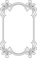 gevectoriseerd art nouveau frame-ontwerp. vector