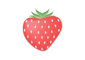 zoete aardbei fruit illustratie vector