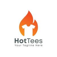 hot tees tshirt logo vector