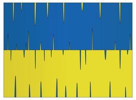 de nationale vlag van Oekraïne. geel en blauw. vector illustratie