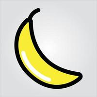 geïsoleerde banaan fruit premium eps 10 elegante vector sjabloon