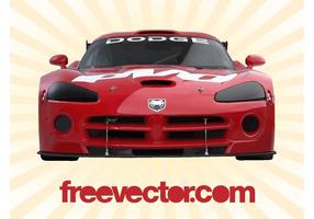 Dodge Viper Vooraanzicht vector