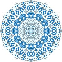 mandala sieraad, overzicht, doodle, handgetekende, illustratie. vector henna tattoo-stijl, kan worden gebruikt voor textiel, kleurboeken, telefoonhoesje afdrukken, wenskaarten