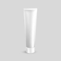realistische tube crème. verpakkingsmodelsjabloon voor cosmetische en medische producten. vector illustratie