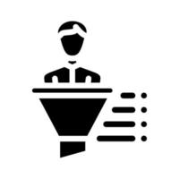 filter kyc glyph pictogram vectorillustratie vector