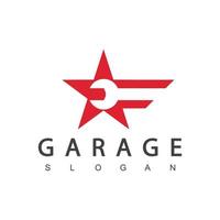 ster garage logo ontwerpsjabloon vector