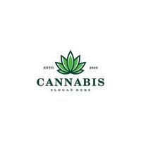 cannabis marihuana blad logo vector