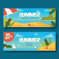 zomer verkoop flyer kaart vector