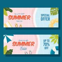 zomer verkoop flyer kaart vector