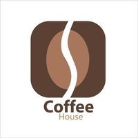 elegant logo voor uw coffeeshop vector