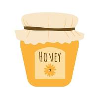 pot met honing. vector