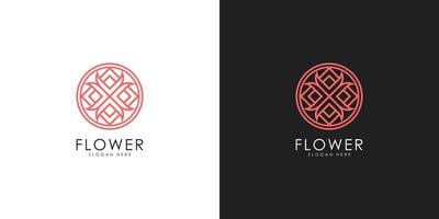 natuur bloem logo premium vector