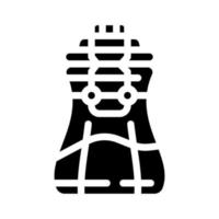 kruidenpot glyph pictogram vectorillustratie vector