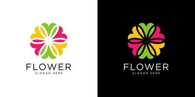 natuur bloem logo premium vector