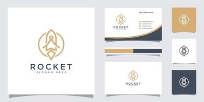 raket lancering logo vector sjabloon