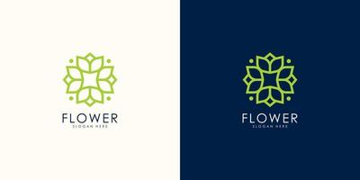 natuur bloem logo premium vector