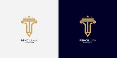 potlood wet logo vector ontwerp