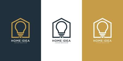 huis idee logo vector ontwerp