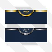 flash verkoop banner achtergrond met goud en zilver kleurverloop, luxe achtergrond vector