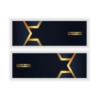 luxe achtergrondlicht met abstracte kleur moderne technologie banner goud vector