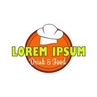 restaurant logo ontwerpsjabloon, resto logo concept vector