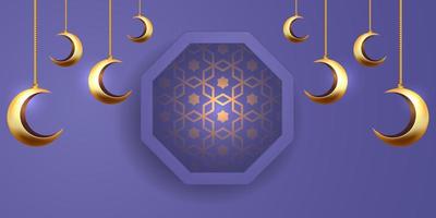 ramadan kareem banner achtergrondontwerp illustratie vector