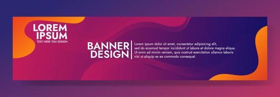 sjabloon voor abstracte rode vloeiende golfbanner vector