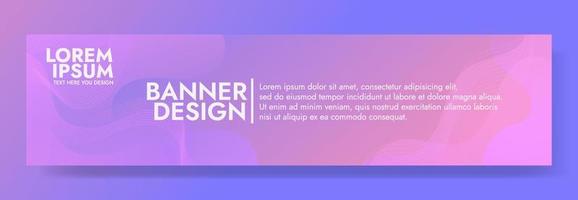 sjabloon voor abstracte violette vloeiende golfbanner vector