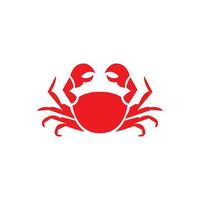 zeevruchten rode krab eenvoudig logo ontwerp vector grafisch symbool pictogram illustratie creatief idee