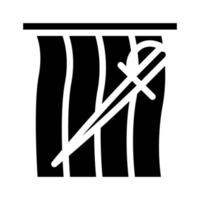stierenvechten spanje glyph pictogram vectorillustratie vector