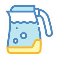 waterkoker kleur pictogram vector symbool illustratie