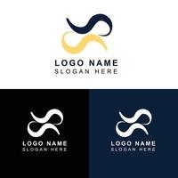 merknaam logo is perfect voor uw bedrijf of bedrijf! vector