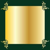 banner label goud luxe koninklijk antiek vintage menu bord bord grens victoriaans gedetailleerd vector