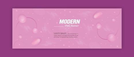 moderne roze achtergrond sociale media banner ontwerpsjabloon vector