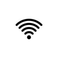 eenvoudig wifi-pictogram vector