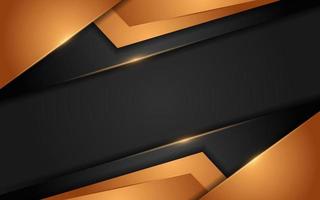abstracte dynamische oranje combinatie met zwart ontwerp als achtergrond. vector