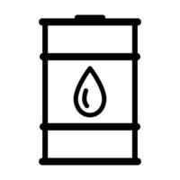 vat met brandstoffen. vat met oliedruppellogo. olie voorraden. gallon brandstof. benzinestation vector