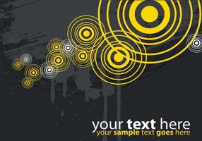 Modern Yellow and Gray Target Vector Background