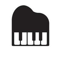 vector eps pictogram piano eenvoudige sjabloon