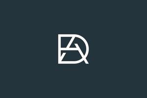eerste letter da of advertentie logo vector ontwerpsjabloon