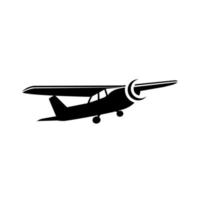 vliegtuig pictogram vector, solide illustratie, pictogram geïsoleerd op wit vector
