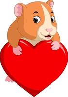 schattige hamster cartoon vector