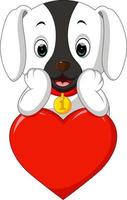 schattige hond cartoon vector