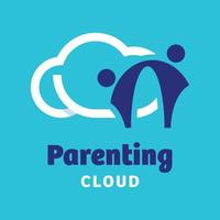 ouderschap cloud-logo vector