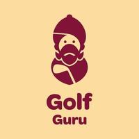golf goeroe logo vector