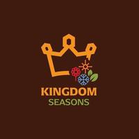 koning seizoenen logo vector
